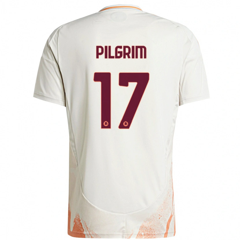 Danxen Men Alayah Pilgrim #17 Cream White Orange Away Jersey 2024/25 T-Shirt