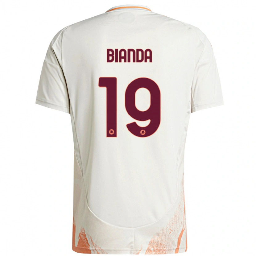 Danxen Men William Bianda #19 Cream White Orange Away Jersey 2024/25 T-Shirt