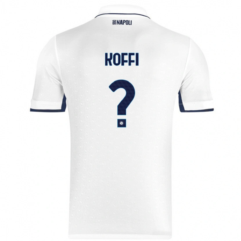 Danxen Men Cedrick Koffi #0 White Royal Blue Away Jersey 2024/25 T-Shirt