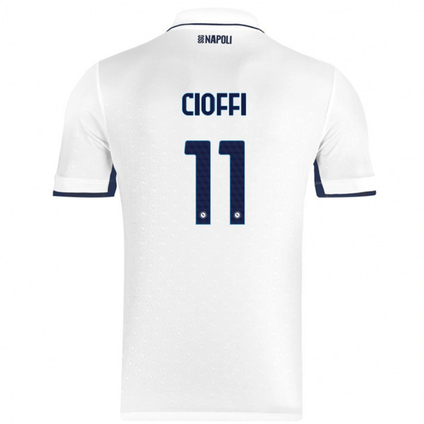 Danxen Men Antonio Cioffi #11 White Royal Blue Away Jersey 2024/25 T-Shirt