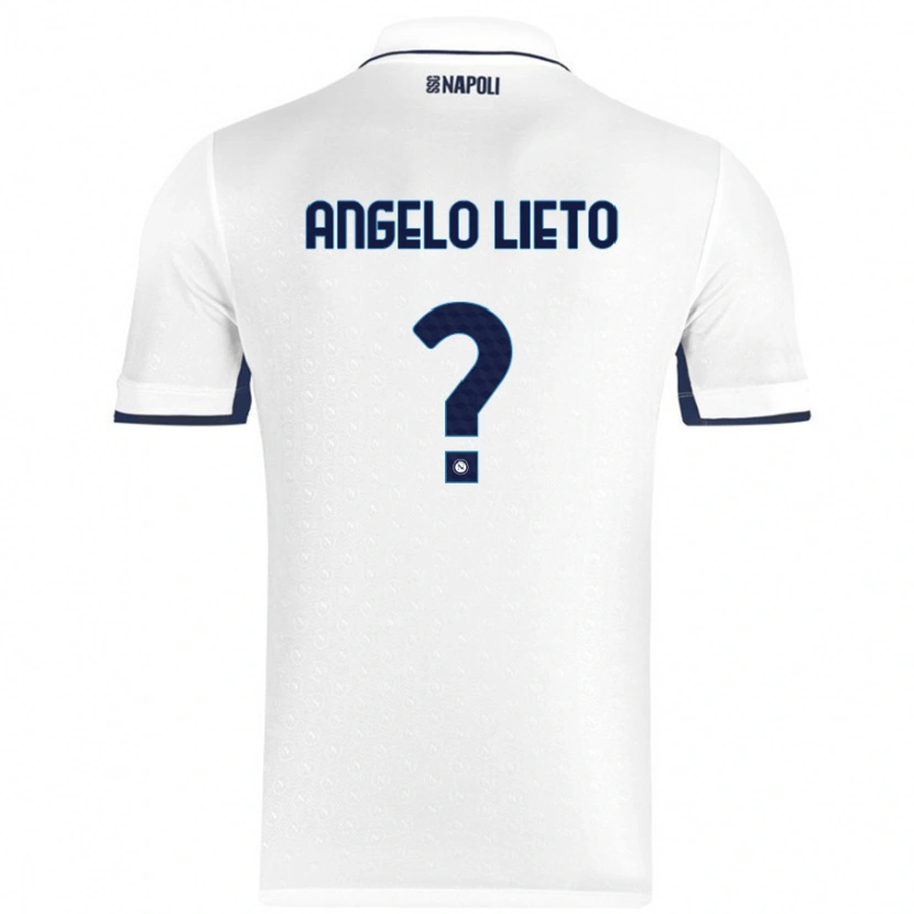 Danxen Men Angelo Lieto #0 White Royal Blue Away Jersey 2024/25 T-Shirt