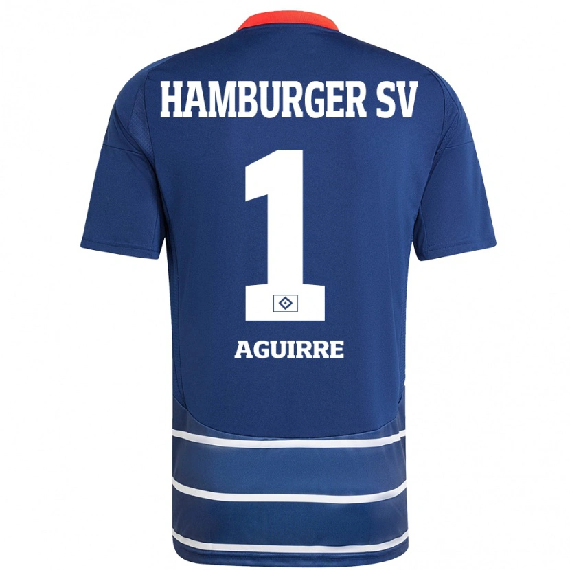 Danxen Men José Aguirre #1 Dark Blue Away Jersey 2024/25 T-Shirt