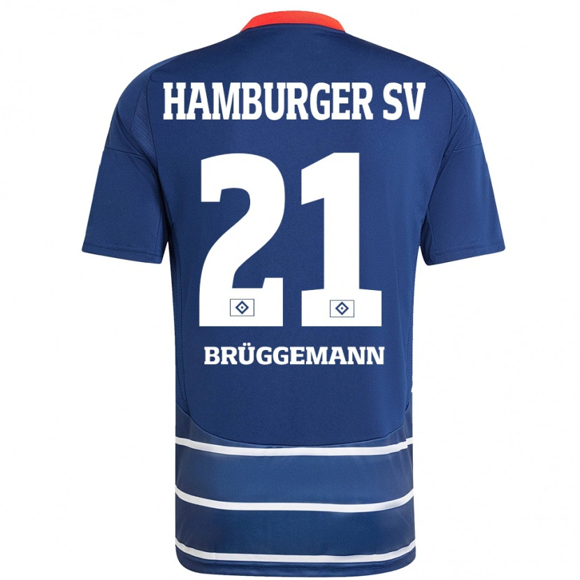 Danxen Men William Brüggemann #21 Dark Blue Away Jersey 2024/25 T-Shirt