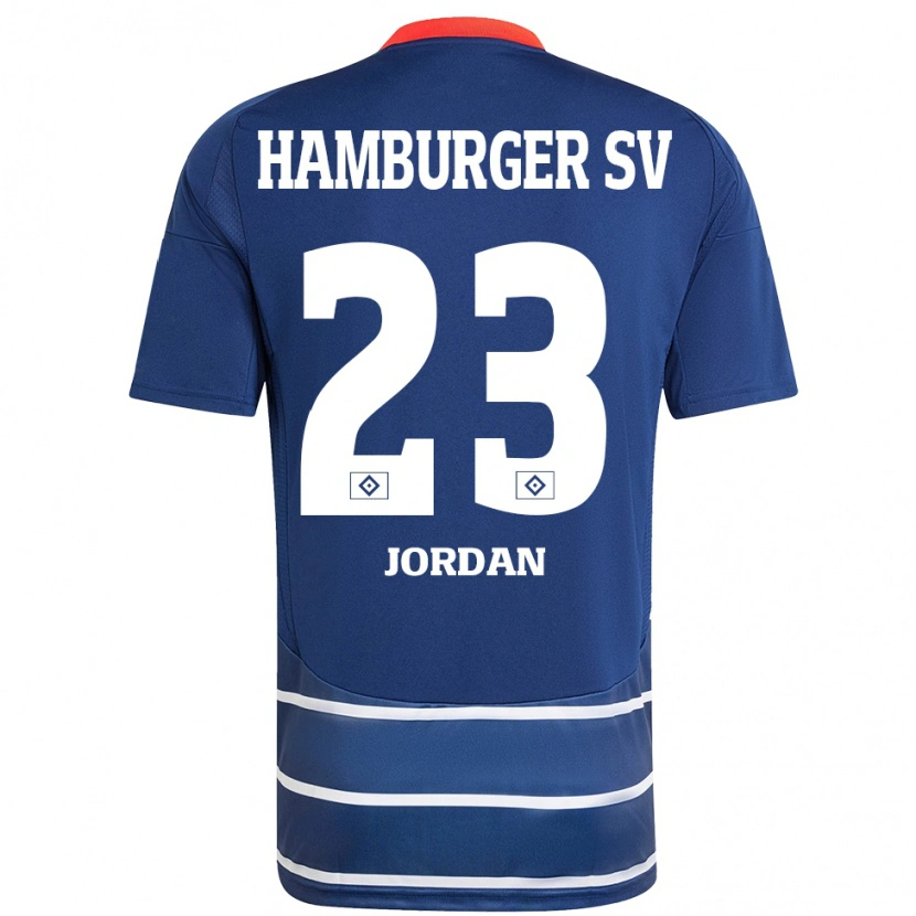 Danxen Men Dominik Jordan #23 Dark Blue Away Jersey 2024/25 T-Shirt