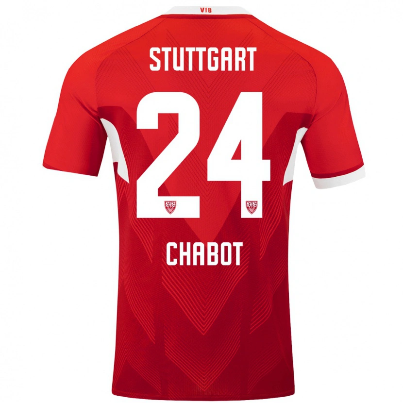 Danxen Men Jeff Chabot #24 Red White Away Jersey 2024/25 T-Shirt