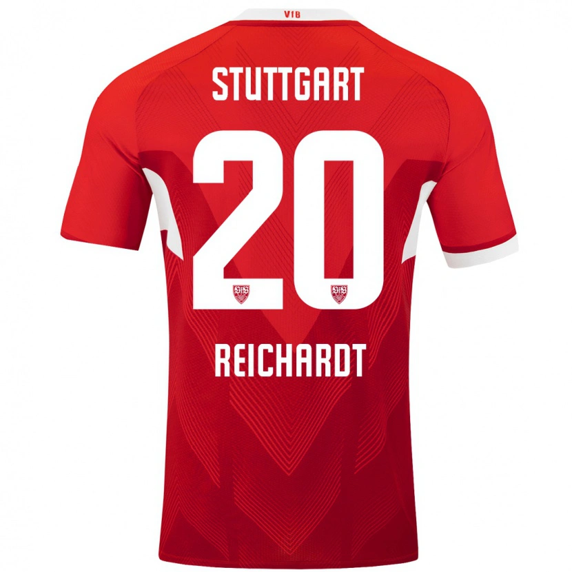 Danxen Men Leon Reichardt #20 Red White Away Jersey 2024/25 T-Shirt