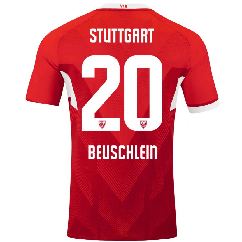 Danxen Men Jana Beuschlein #20 Red White Away Jersey 2024/25 T-Shirt