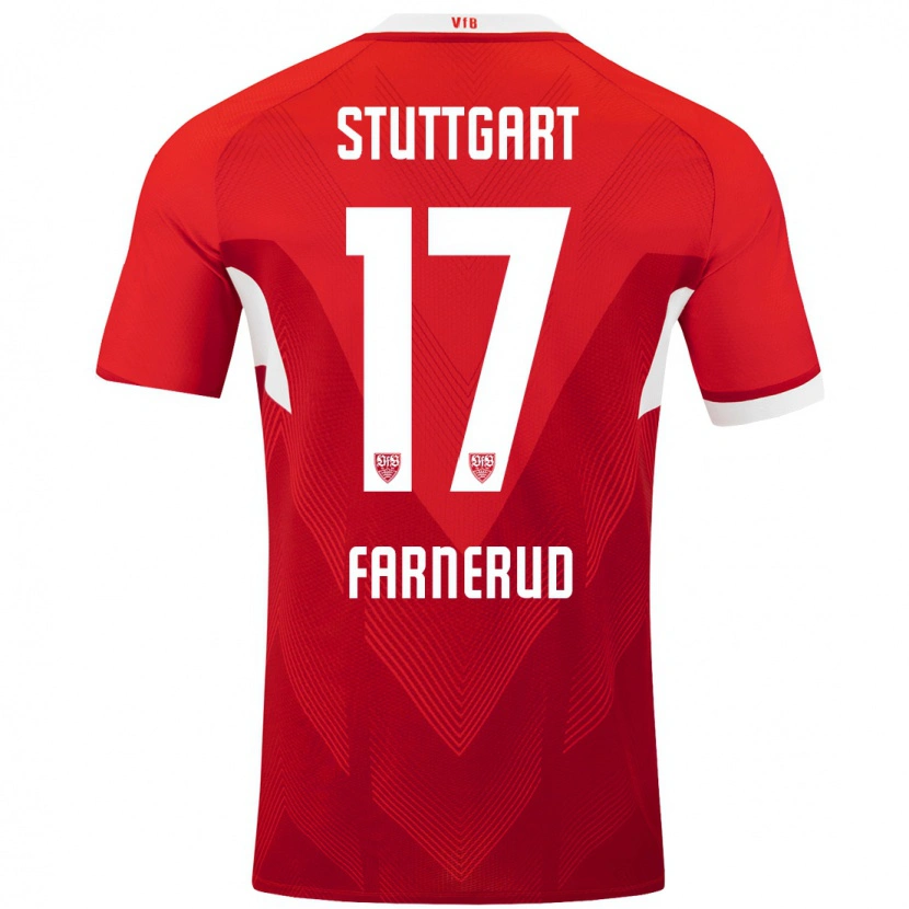 Danxen Men Colin Farnerud #17 Red White Away Jersey 2024/25 T-Shirt