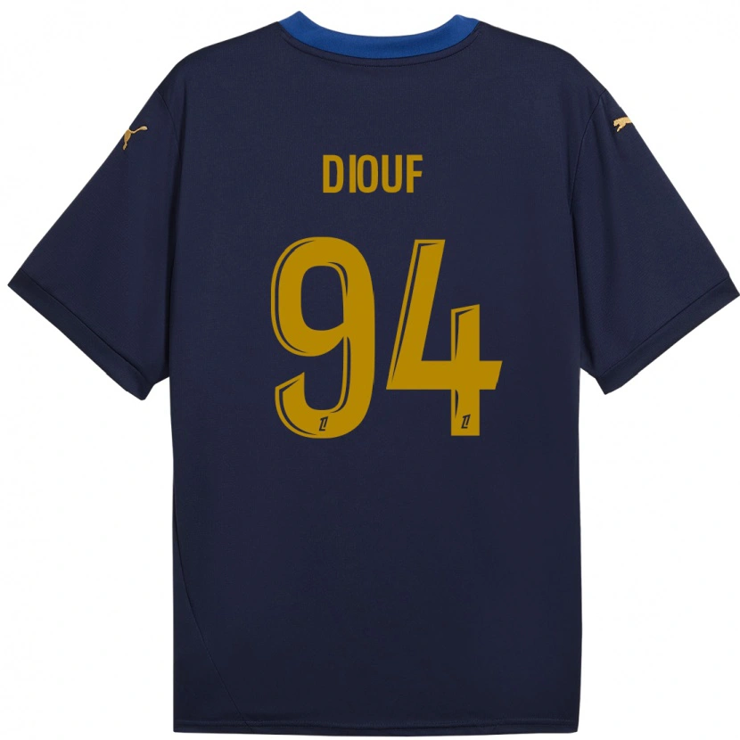 Danxen Men Yehvann Diouf #94 Navy Gold Away Jersey 2024/25 T-Shirt