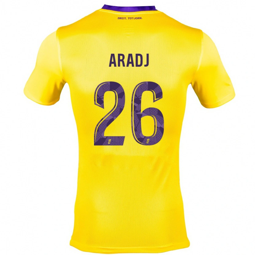 Danxen Men Ylies Aradj #26 Yellow Purple Away Jersey 2024/25 T-Shirt