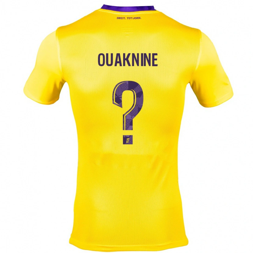 Danxen Men Jules Ouaknine #0 Yellow Purple Away Jersey 2024/25 T-Shirt