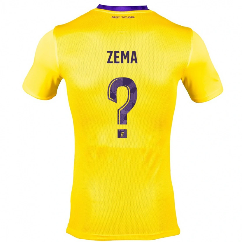 Danxen Men Darris Zema #0 Yellow Purple Away Jersey 2024/25 T-Shirt