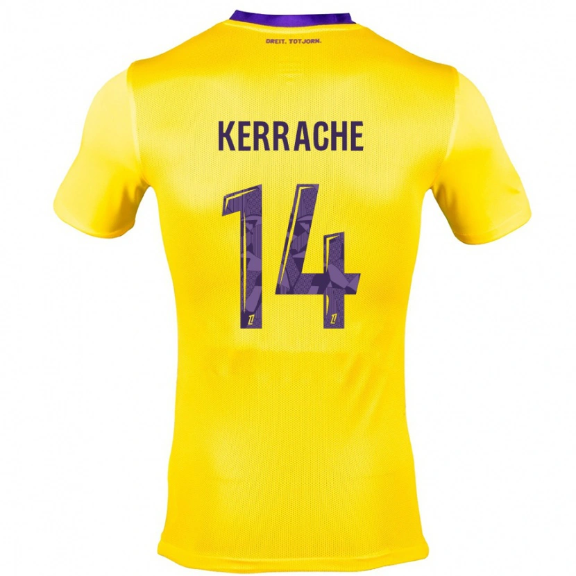 Danxen Men Marina Kerrache #14 Yellow Purple Away Jersey 2024/25 T-Shirt