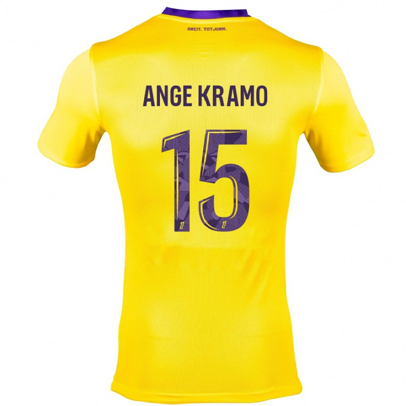 Danxen Men Marie Ange Kramo #15 Yellow Purple Away Jersey 2024/25 T-Shirt