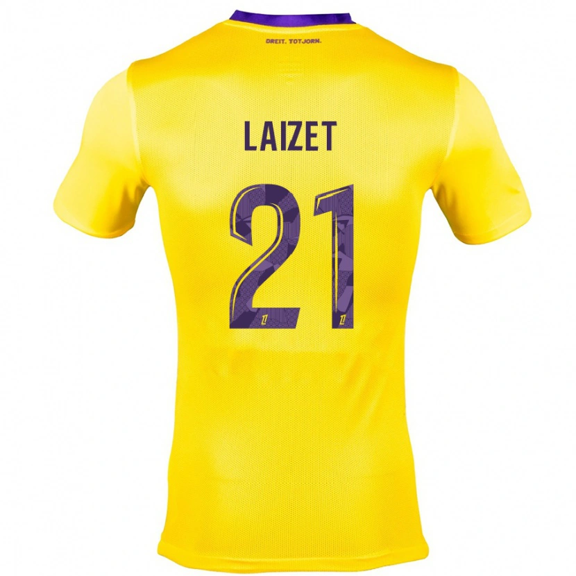 Danxen Men Emma Laizet #21 Yellow Purple Away Jersey 2024/25 T-Shirt