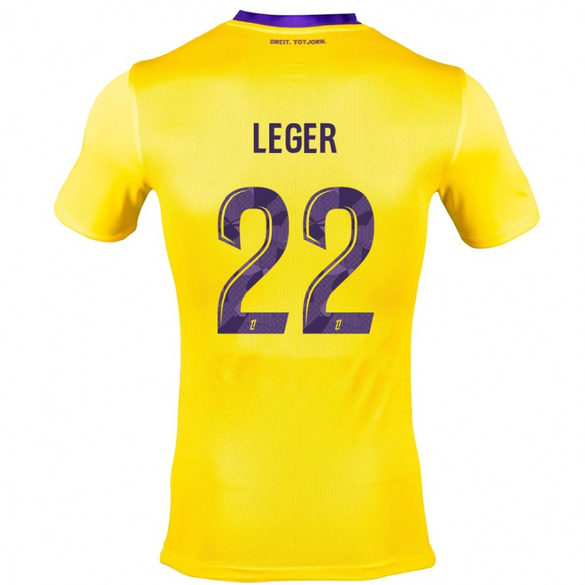 Danxen Men Christelle Léger #22 Yellow Purple Away Jersey 2024/25 T-Shirt