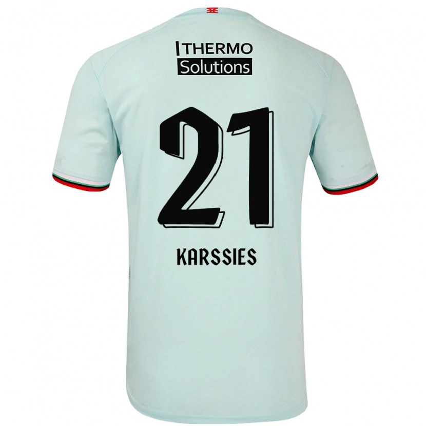 Danxen Men Sam Karssies #21 Light Green Away Jersey 2024/25 T-Shirt