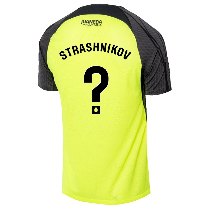 Danxen Men Nikolay Strashnikov #0 Fluorescent Green Black Away Jersey 2024/25 T-Shirt