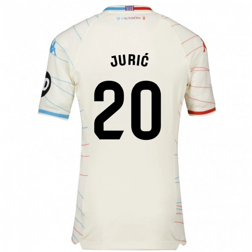 Danxen Men Stanko Juric #20 White Red Blue Away Jersey 2024/25 T-Shirt