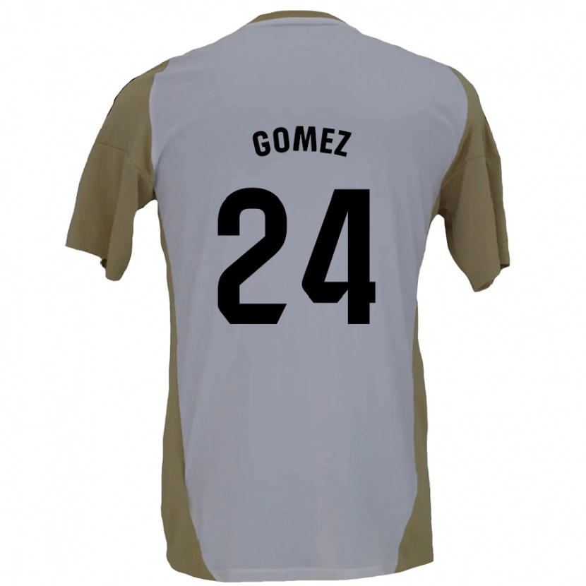 Danxen Men Jonathan Gómez #24 Brown White Away Jersey 2024/25 T-Shirt