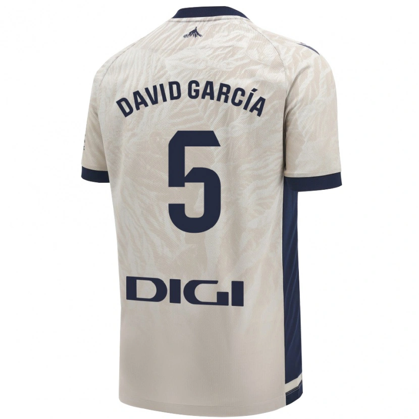 Danxen Men David García #5 Light Gray Away Jersey 2024/25 T-Shirt