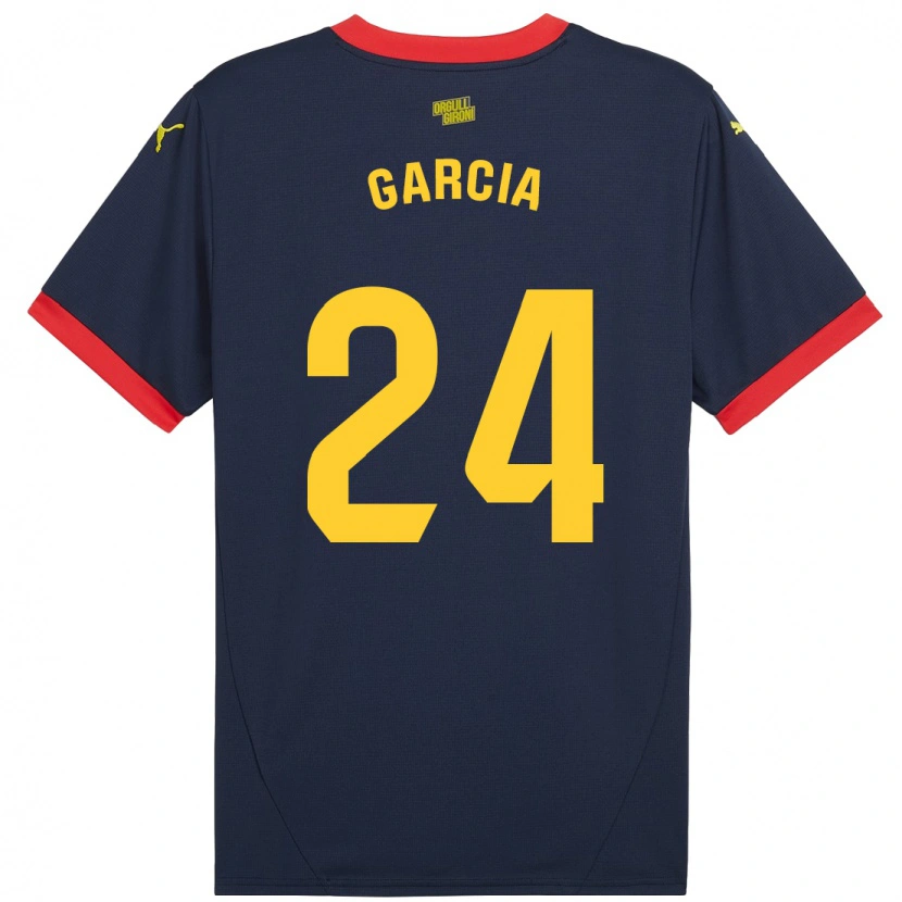 Danxen Men Borja García #24 Navy Red Away Jersey 2024/25 T-Shirt