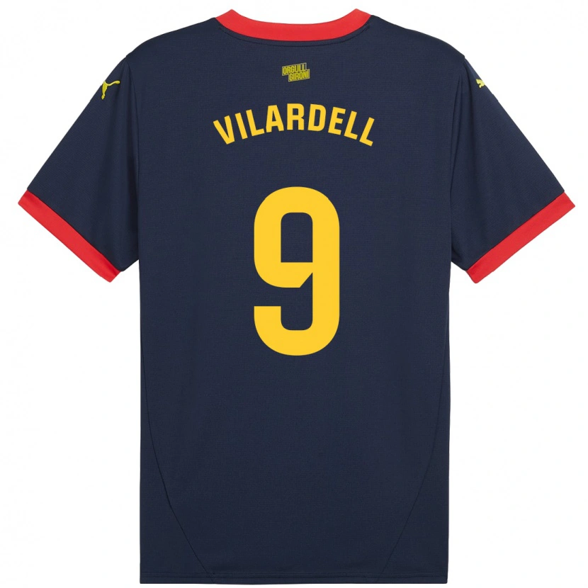 Danxen Men Júlia Vilardell #9 Navy Red Away Jersey 2024/25 T-Shirt