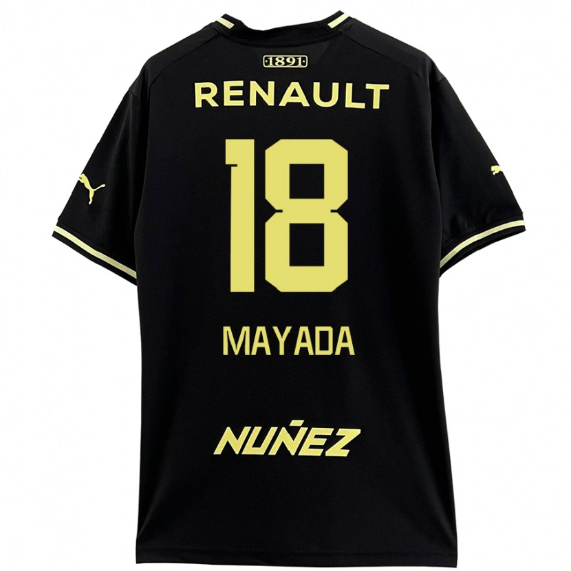 Danxen Men Camilo Mayada #18 Black Yellow Away Jersey 2024/25 T-Shirt