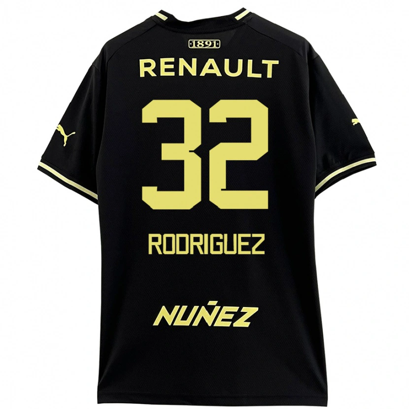 Danxen Men Randall Rodríguez #32 Black Yellow Away Jersey 2024/25 T-Shirt