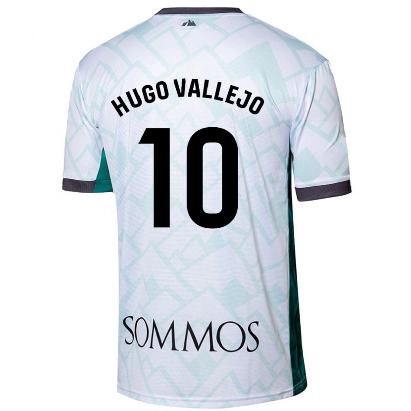 Danxen Men Hugo Vallejo #10 White Green Away Jersey 2024/25 T-Shirt