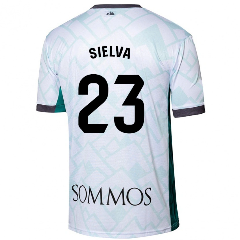 Danxen Men Óscar Sielva #23 White Green Away Jersey 2024/25 T-Shirt