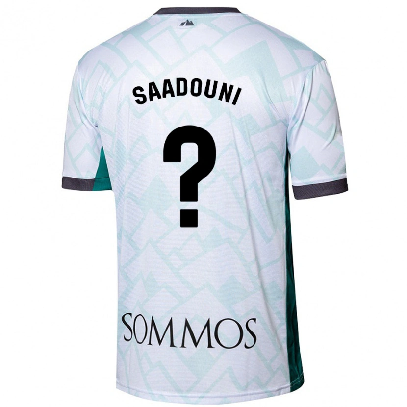 Danxen Men Mohammed Saadouni #0 White Green Away Jersey 2024/25 T-Shirt