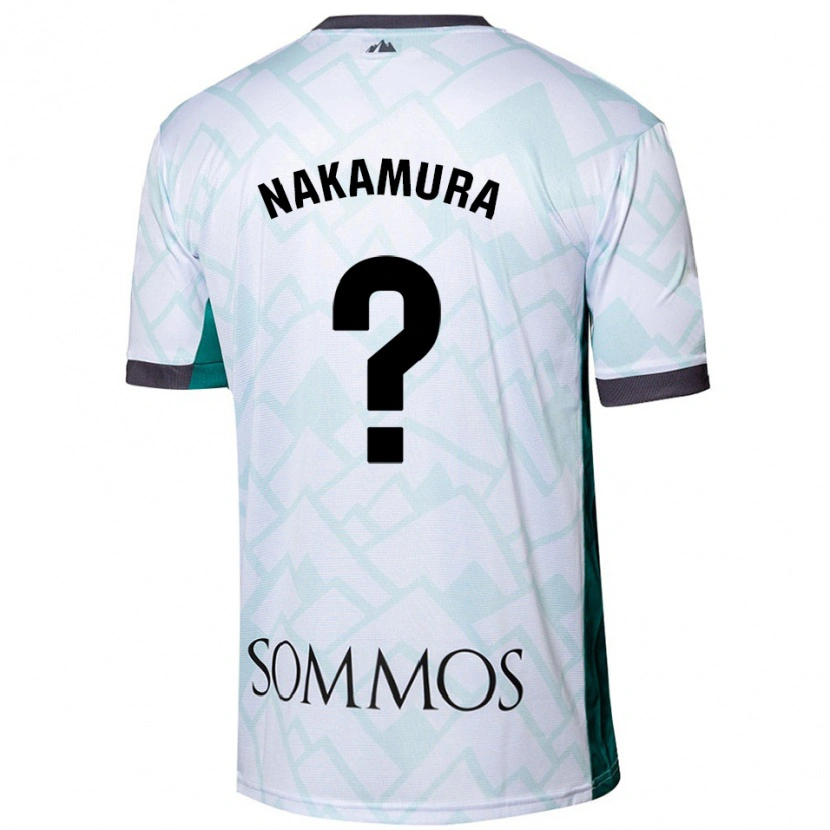 Danxen Men Togo Nakamura #0 White Green Away Jersey 2024/25 T-Shirt