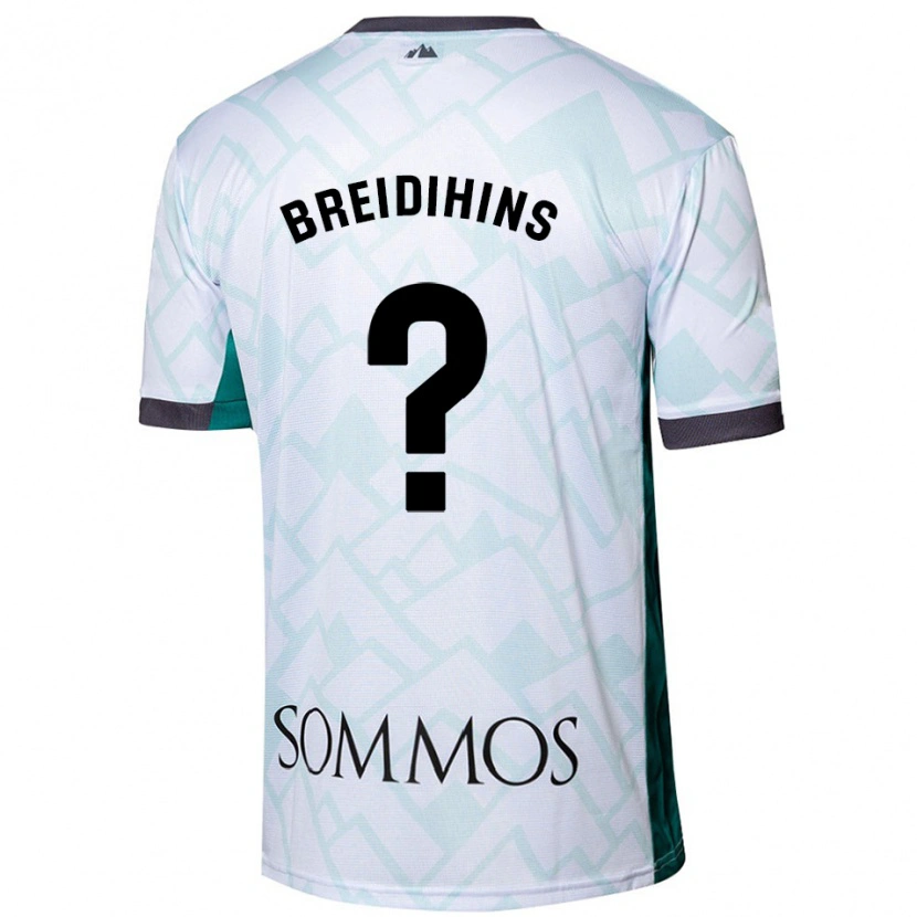 Danxen Men Kirils Breidihins #0 White Green Away Jersey 2024/25 T-Shirt