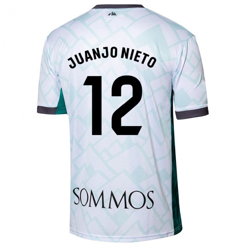 Danxen Men Juanjo Nieto #12 White Green Away Jersey 2024/25 T-Shirt