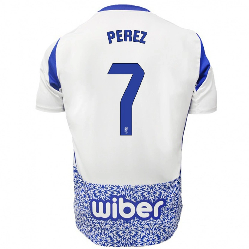 Danxen Men Laura Pérez #7 White Blue Away Jersey 2024/25 T-Shirt