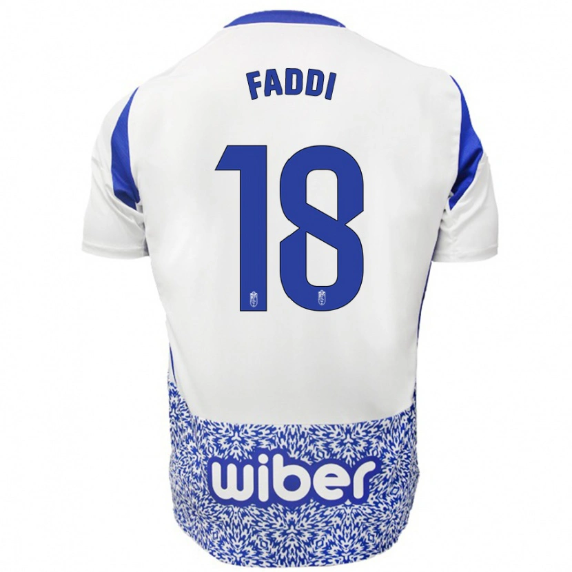 Danxen Men Inés Faddi #18 White Blue Away Jersey 2024/25 T-Shirt