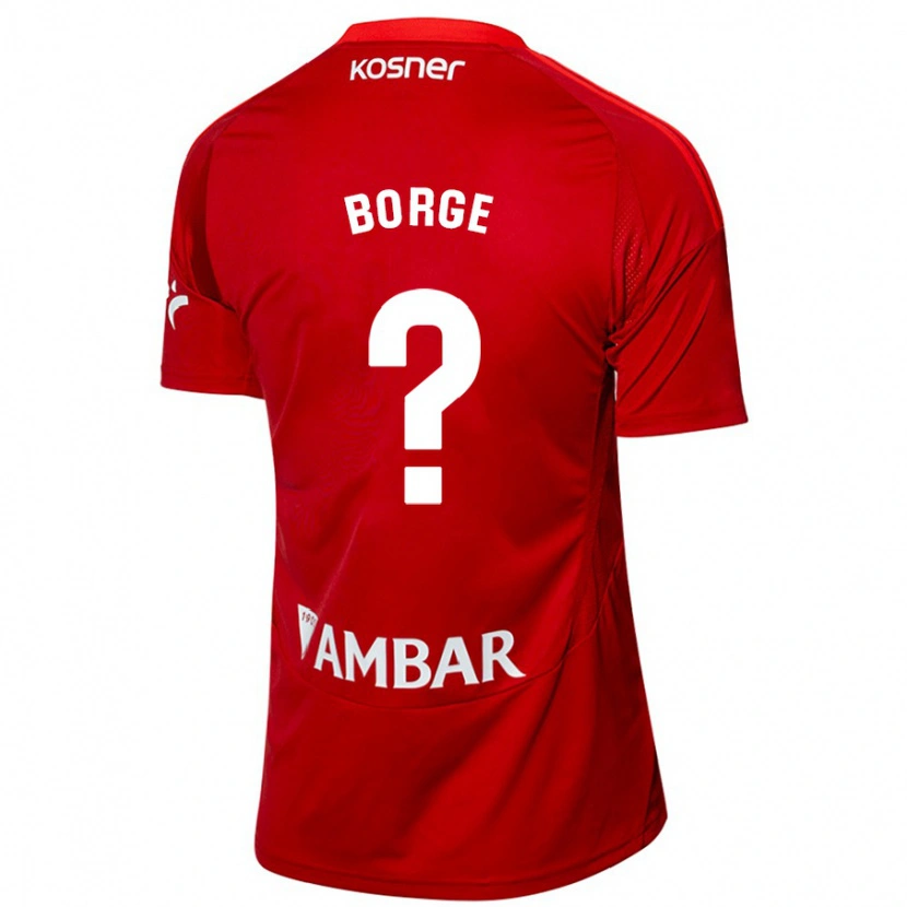 Danxen Men Andrés Borge #0 White Blue Away Jersey 2024/25 T-Shirt