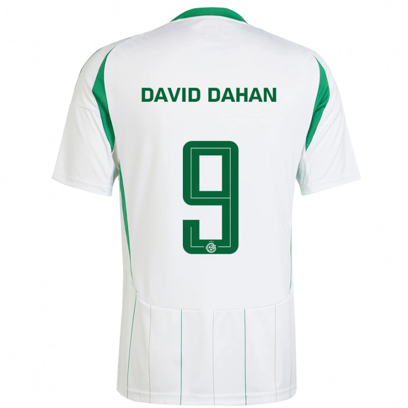 Danxen Men Omer David Dahan #9 White Green Away Jersey 2024/25 T-Shirt