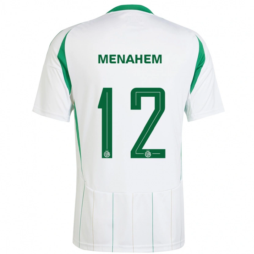 Danxen Men Sun Menahem #12 White Green Away Jersey 2024/25 T-Shirt