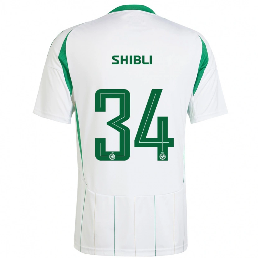 Danxen Men Hamza Shibli #34 White Green Away Jersey 2024/25 T-Shirt