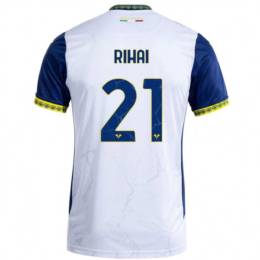 Danxen Men Aiman Rihai #21 White Blue Away Jersey 2024/25 T-Shirt