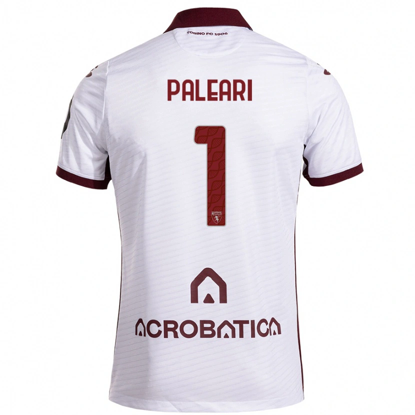 Danxen Men Alberto Paleari #1 White Maroon Away Jersey 2024/25 T-Shirt