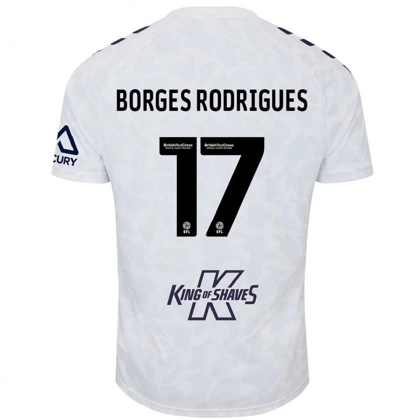 Danxen Men Raphael Borges Rodrigues #17 White Away Jersey 2024/25 T-Shirt