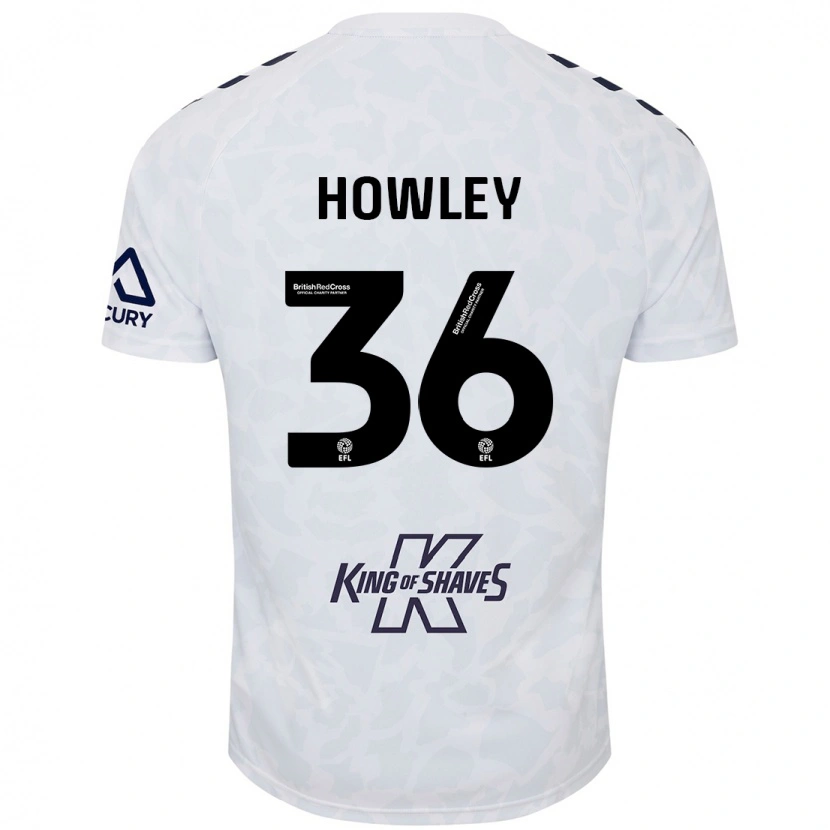 Danxen Men Ryan Howley #36 White Away Jersey 2024/25 T-Shirt