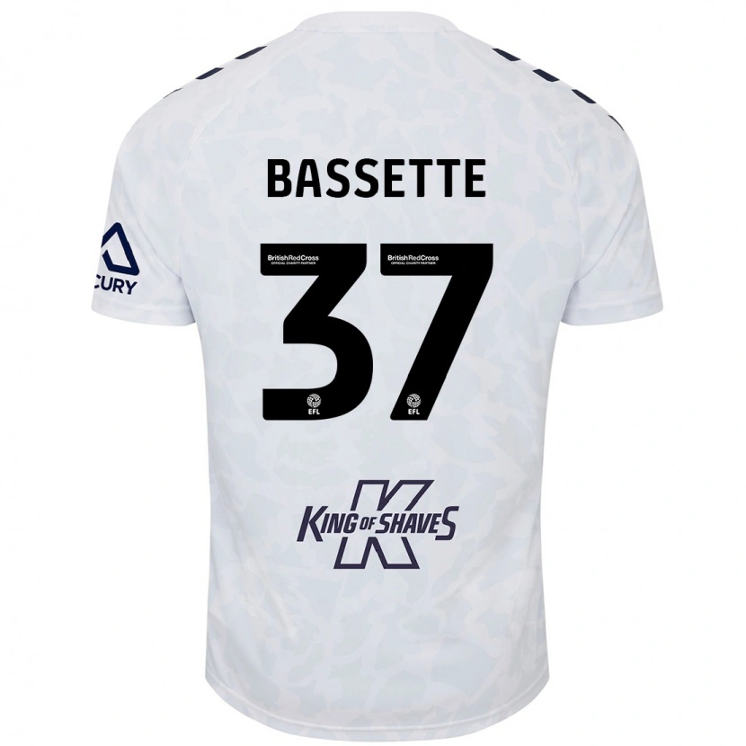 Danxen Men Norman Bassette #37 White Away Jersey 2024/25 T-Shirt