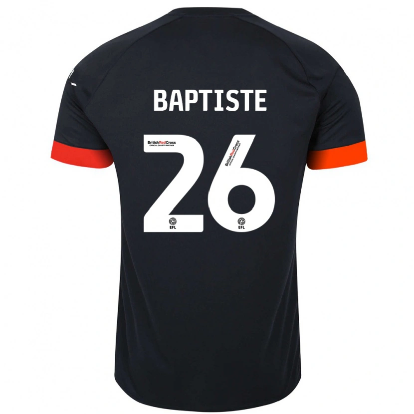 Danxen Men Shandon Baptiste #26 Black Orange Away Jersey 2024/25 T-Shirt