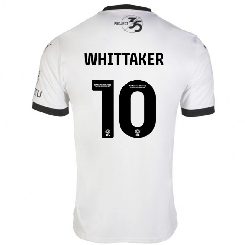 Danxen Men Morgan Whittaker #10 White Black Away Jersey 2024/25 T-Shirt