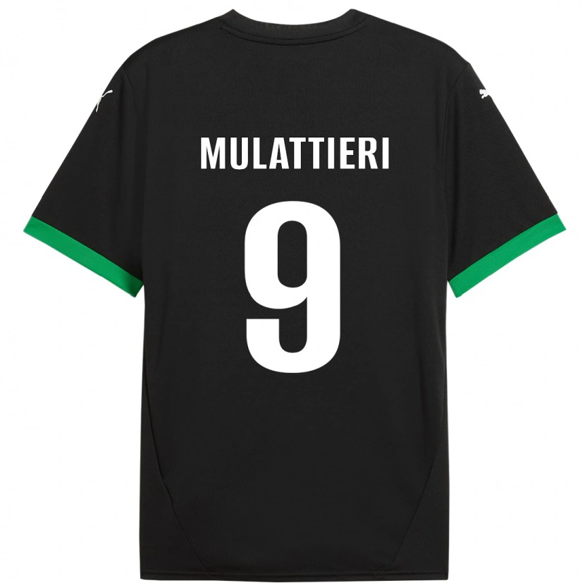 Danxen Women Samuele Mulattieri #9 Black Dark Green Home Jersey 2024/25 T-Shirt