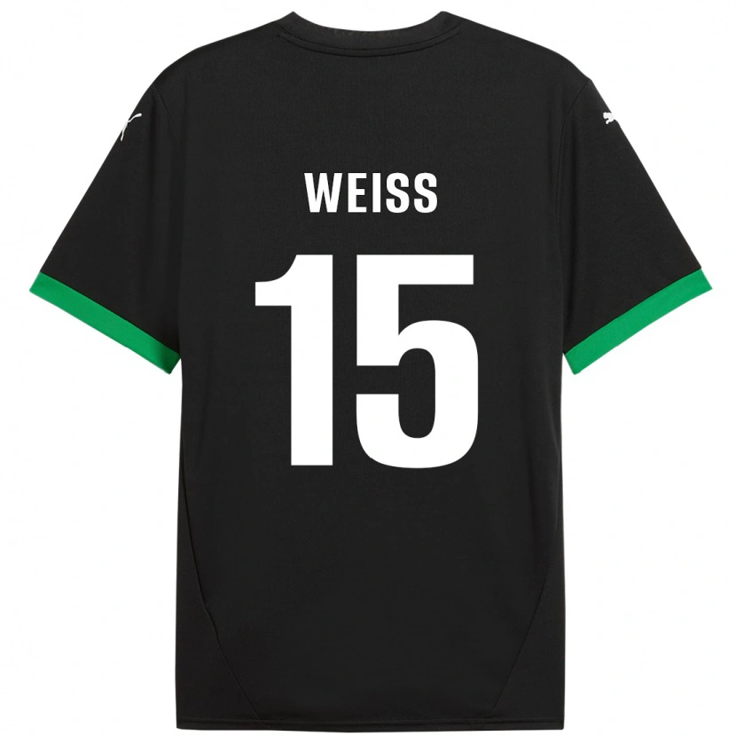 Danxen Women David Weiss #15 Black Dark Green Home Jersey 2024/25 T-Shirt